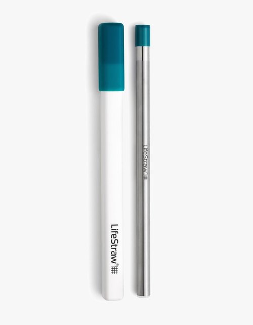 LifeStraw Sip - Reusable Stainless Steel Water Filter Straw for Clean Drinking Water