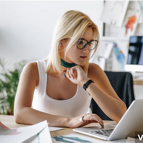 Braided Stretchy Bracelet Band for Fitbit Versa 2 - Black (5.43"-8.58")