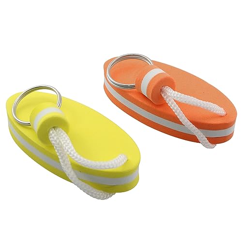 Floating Key Ring Keychain Set - Glow in Dark EVA Foam, 2pcs