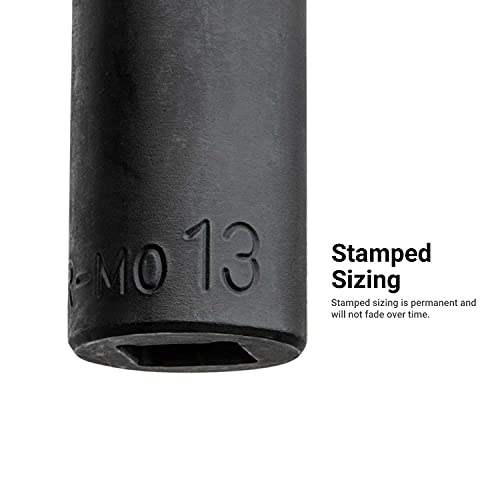 Capri Tools 3/8 in. Drive 10 mm Semi-Deep Impact Socket