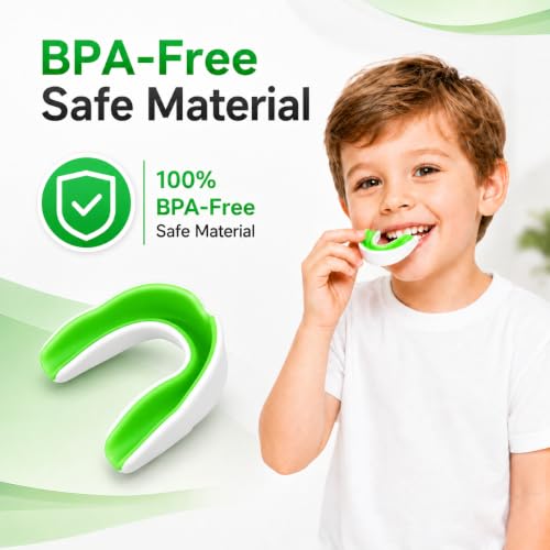Kids Mouth Guard - BPA Free Sports Mouth Guard with Cases, 5 Pack