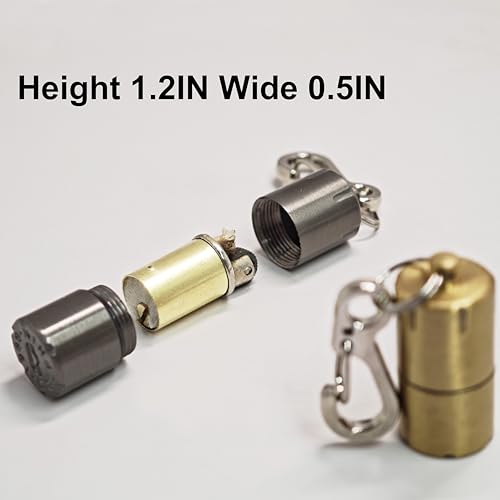 Mini Waterproof Keychain Lighters - Black & Gold (2-Pack)