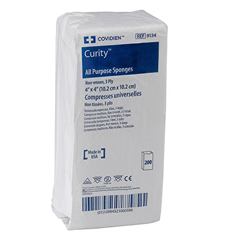 Non-Sterile All-Purpose Sponges - 4" x 4", Pack of 200