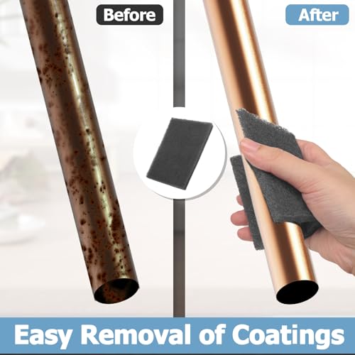 BokWin 6Pcs Scuff Pads Very Fine Grade General Purpose Sanding Hand Pads 200 x 125mm/8" x 5" Grey