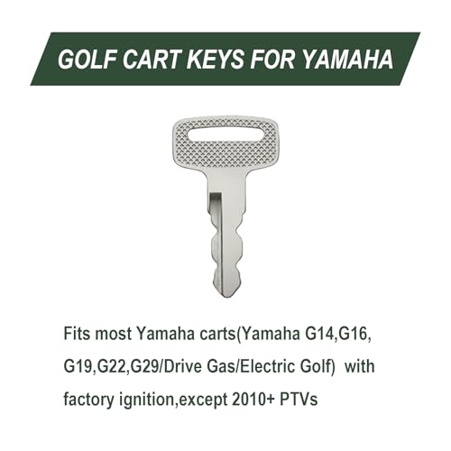 Yamaha Golf Cart Ignition Key Replacement Set - 8 Pack