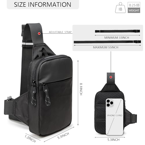 Mini Sling Bag for Travel - Crossbody Chest Phone Bag