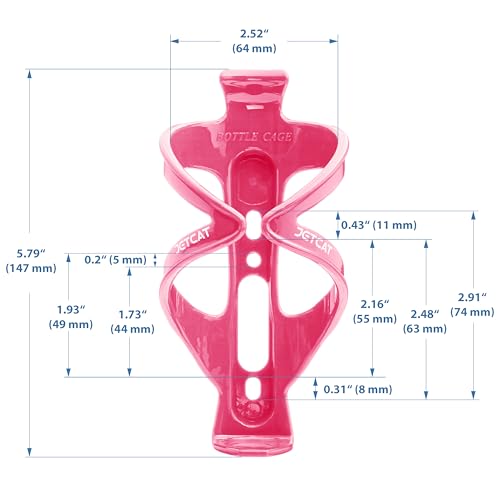Bike Water Bottle Holder - Cup Holder for Bicycles, Pink