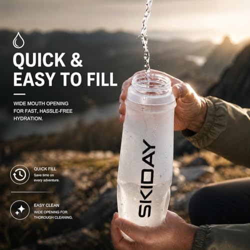 500ml Soft Flask - BPA-Free Collapsible Water Bottle for Running & Hiking