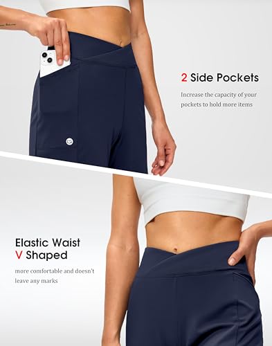 G Gradual 6" High-Waisted Women's Athletic Shorts - Deep Navy