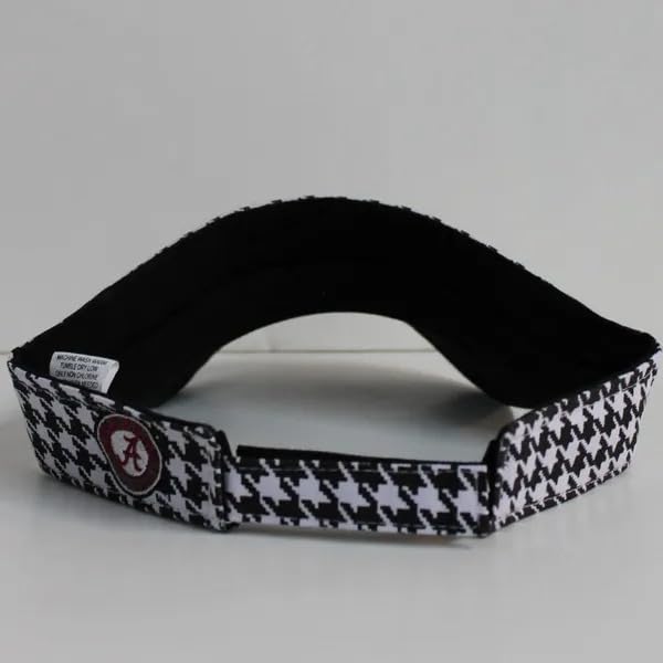 Alabama Crimson Tide Adjustable Visor with Houndstooth Elephant Logo