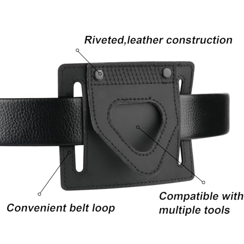 Spud Wrench Holder, Heavy-Duty Leather Tool Holder with Tucked Tunnel Loop Design, Tool Organizer