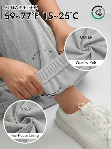 ATHMILE Women’s Baggy Grey Lounge Sweatpants Small - Casual Joggers