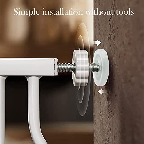 Vmaisi 8MM Pressure Gates Threaded Spindle Rods, Baby Gates Accessory Screw Bolts Kit Fit for All Pressure Mounted Walk Thru Gates 4 Pack