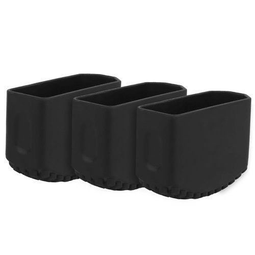 Jungle Leopard AR Mag Rubber Boot AR Magazine Sleeve Pad Protective Cover 3 Pieces(BK)