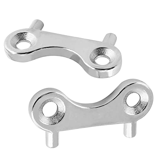 2-Pack 316 Stainless Steel Boat Deck Fill Plate Key for Fuel Water Caps