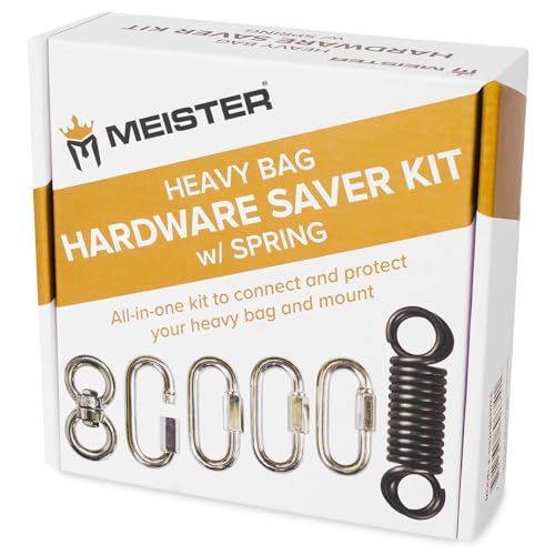 Meister Heavy Bag Hardware Saver Kit with Spring, Swivel & Carabiners - Mount Protection