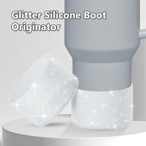 Bling Silicone Protective Boot for Tumblers - Clear, Fits 12-40oz