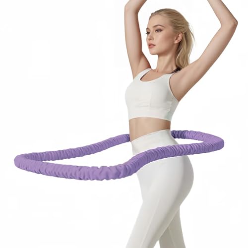 3 lbs Soft Weighted Hoop - Fat Burning & Waist Toning - Purple