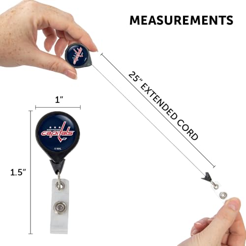 Retractable Badge Holder with NHL Team Logo - Washington Capitals