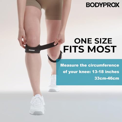 Adjustable Patella Tendon Knee Strap - 2 Pack for Pain Relief