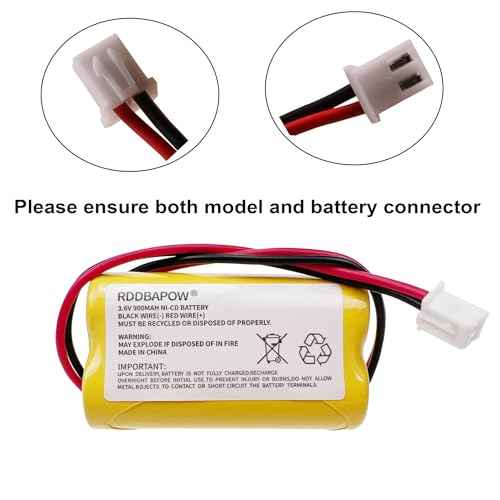 3.6V 900mAh Ni-CD Exit Sign Emergency Light Battery for Unitech LEDR-1 6200RP, Dantona CUSTOM-318 OSA230,Lowes 253799,Exitronix 10010037 (4 Pack x 3.6v 900mah Emergency/exit Light Battery)
