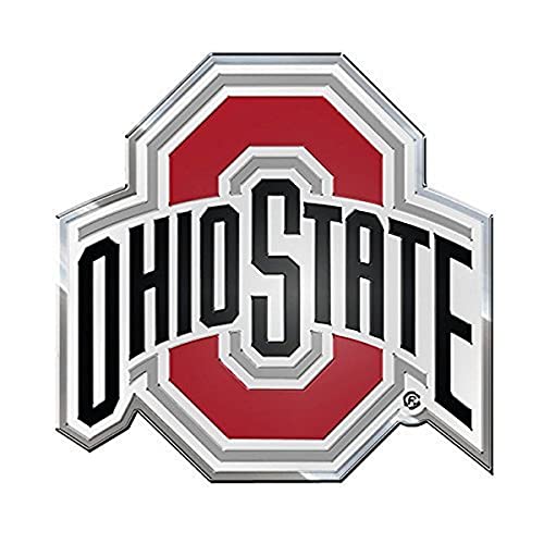 Ohio State Buckeyes Heavy Duty Aluminum Auto Emblem - 4"x3"