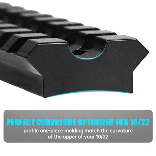 10/22 Scope Mount - Picatinny Rail with 11 Slots - Black