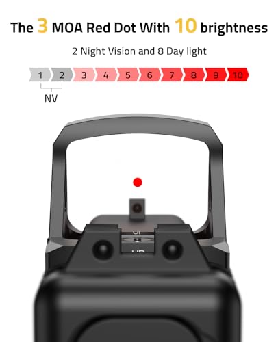 3MOA Red Dot Sight with Motion Awake Technology - Shockproof & Waterproof