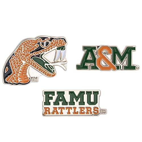 FAMU Rattlers Metal Lapel Pin 3-Pack - Enamel Finish