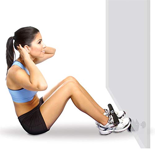 Adjustable Doorway Sit-Up Bar for Home Workouts - Black