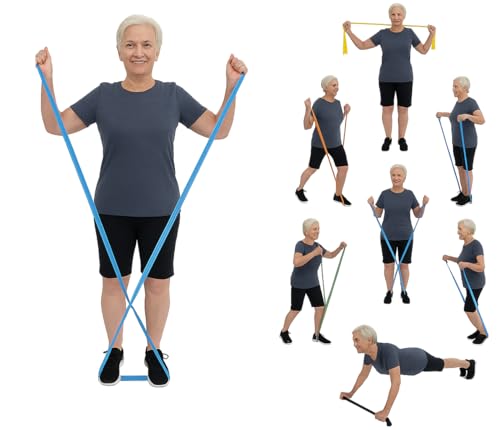 Non-Latex Resistance Bands Set - 3 Pack for Exercise & Rehab