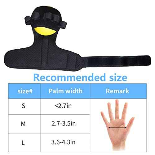 Anti-spasticity Ball Splint Hand Finger for Hand Stroke Hemiplegia Finger Recovery Spasm Dystonia Hemiplegia Finger Training Hand Functional Impairment for Children and Men and Women (Small)