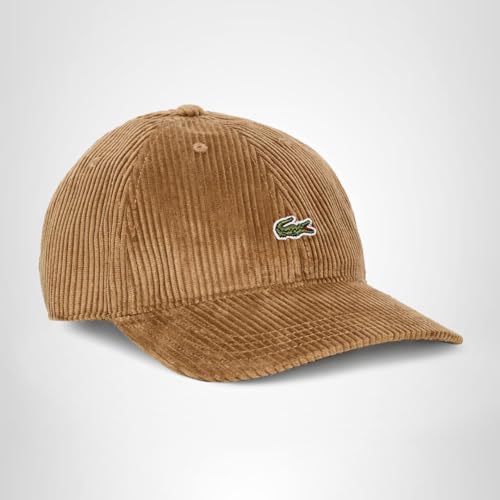 Lacoste Unisex Cotton Velour Cap, Date Brown, One Size