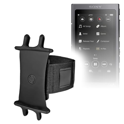 Adjustable Sport Armband for Sony NW-A40 Walkman - Jet Black