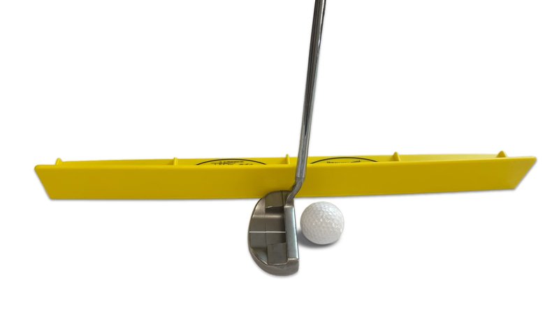 The Putting Arc - T3 Model - Golf Training Aid Used to Perfect Your Putting and Reduce Your Score! - Practice and Master Your Putting Fundamentals! - Golden Yellow