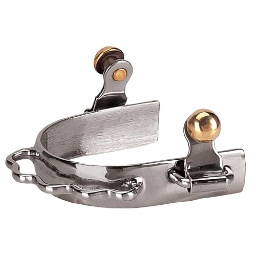 Weaver Leather Womens Barrel Spurs Silver 3/4" Band - 1 Pair