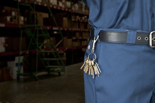 Modern Key Holder - 4 Inch Chrome Leather Bolt Hook
