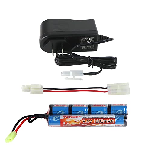9.6V 1600mAh NiMH Rechargeable Battery Pack & Charger Set