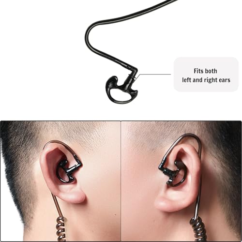 2-Pack Replacement Acoustic Tubes & Medium Earbuds for Two-Way Radios