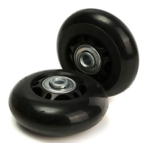 F-ber 75x24mm Inline Skate & Luggage Suitcase Wheel Replacement Kit, OD 76 W 24, ID 6mm, 35/40mm Axles