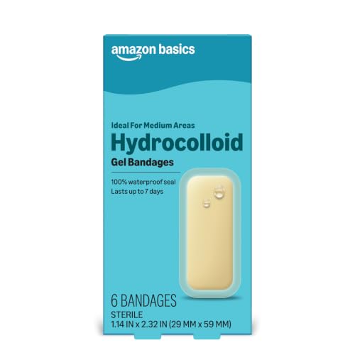 Hydrocolloid Gel Bandages for Minor Wounds - Large, 6 Count
