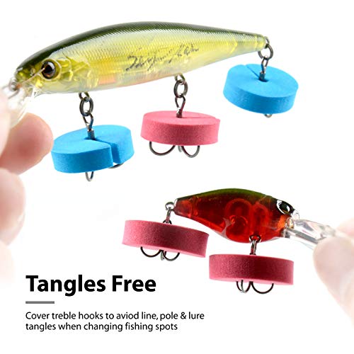 Fishing Hook Covers Bonnets Treble Guards - One Size Fits Most,
