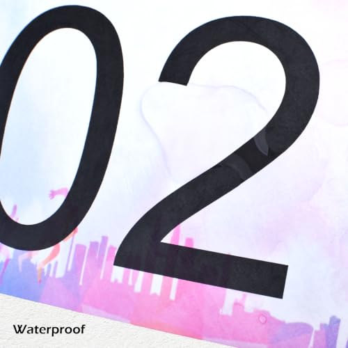 TRIWONDER Race Bibs 4x7 Large 1-500 with Safety Pins Tyvek, Writable Marathon Event Numbers