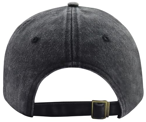 Gigi Mimi Women's Adjustable Cotton Embroidered Grandma Baseball Cap - Black, One Size