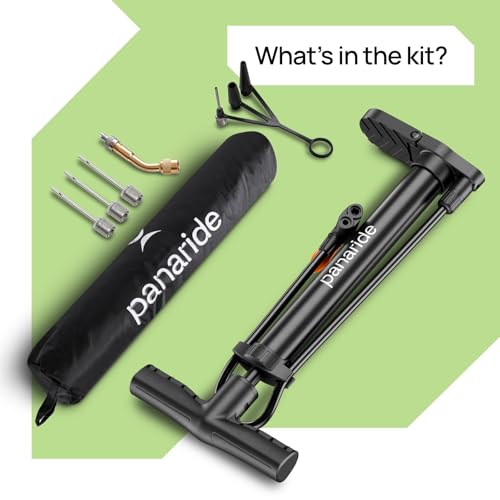 Compact Bike Pump with Dual Presta & Schrader Valves - 120 PSI