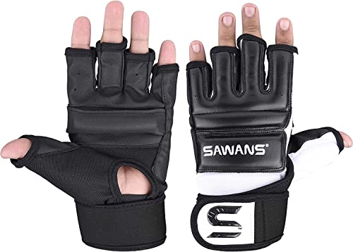 SAWANS Punch Bag Boxing Gloves Karate Mitts MMA Body Combat Taekwondo