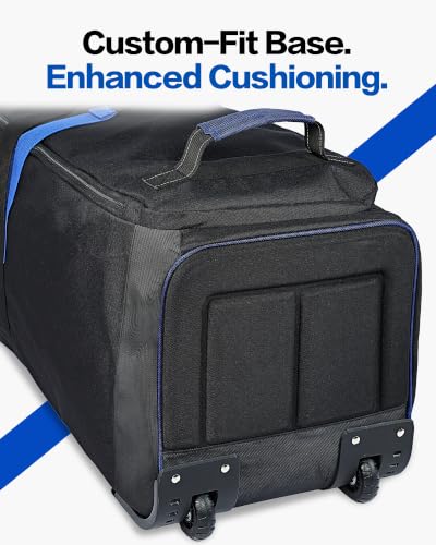 Golf Travel Bag - Full-Open Wheeled Carrier for Airlines - Black