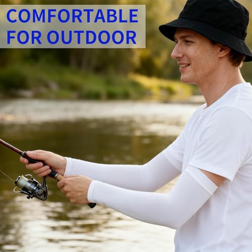 Cooling Arm Sleeves - UV Protection Compression 2-Pack, Black