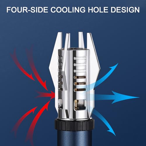 Windproof Camping Torch Lighter - Adjustable Flame, Refillable