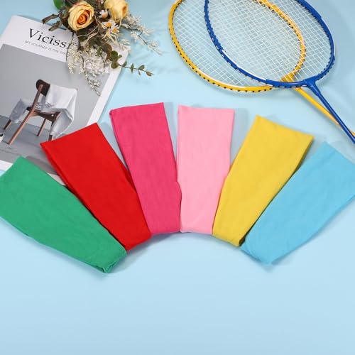 Stretchy Workout Headbands for Men - 2 Pack Bean Paste Red